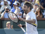 PEOPLE - Tennis BNP Parisbas: Roger Federer in Indian Wells
