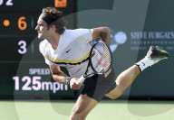 PEOPLE - Tennis BNP Parisbas: Roger Federer in Indian Wells