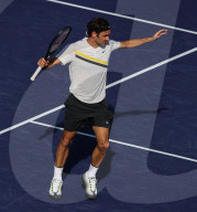 PEOPLE - Tennis BNP Parisbas: Roger Federer in Indian Wells