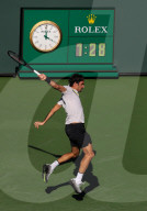 PEOPLE - Tennis BNP Parisbas: Roger Federer in Indian Wells