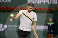 PEOPLE - Tennis BNP Parisbas: Roger Federer in Indian Wells
