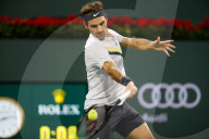 PEOPLE - Tennis BNP Parisbas: Roger Federer in Indian Wells