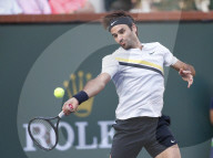 PEOPLE - Tennis BNP Paribas in Indian Wells: Roger Federer gegen Jeremy Chardy