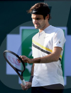 PEOPLE - Tennis BNP Paribas in Indian Wells: Roger Federer gegen Jeremy Chardy