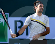 PEOPLE - Tennis BNP Paribas in Indian Wells: Roger Federer gegen Jeremy Chardy
