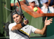 PEOPLE - Tennis BNP Paribas in Indian Wells: Roger Federer gegen Jeremy Chardy