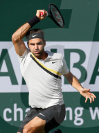 PEOPLE - Tennis BNP Paribas in Indian Wells: Roger Federer gegen Jeremy Chardy