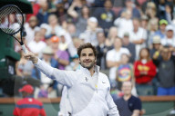 PEOPLE - Tennis BNP Paribas in Indian Wells: Roger Federer gegen Jeremy Chardy