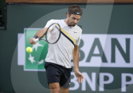 PEOPLE - Tennis BNP Paribas in Indian Wells: Roger Federer gegen Jeremy Chardy