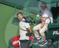 PEOPLE - Tennis BNP Indian Wells: Roger Federer gegen Juan Martin Del Potro 