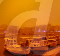 FEATURE - Sahara-Staub färbt Kreta in orange