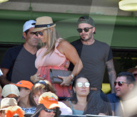 PEOPLE - Tennis: Familie Beckham mit verletztem Brooklyn am Miami Open