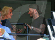 PEOPLE - Tennis: Familie Beckham mit verletztem Brooklyn am Miami Open