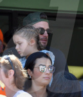 PEOPLE - Tennis: Familie Beckham mit verletztem Brooklyn am Miami Open