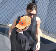 PEOPLE - Tennis: Familie Beckham mit verletztem Brooklyn am Miami Open