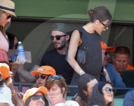 PEOPLE - Tennis: Familie Beckham mit verletztem Brooklyn am Miami Open