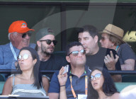 PEOPLE - Tennis: Familie Beckham mit verletztem Brooklyn am Miami Open