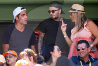 PEOPLE - Tennis: Familie Beckham mit verletztem Brooklyn am Miami Open