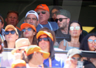 PEOPLE - Tennis: Familie Beckham mit verletztem Brooklyn am Miami Open