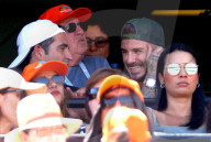 PEOPLE - Tennis: Familie Beckham mit verletztem Brooklyn am Miami Open