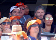 PEOPLE - Tennis: Familie Beckham mit verletztem Brooklyn am Miami Open