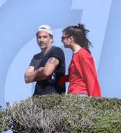 EXKLUSIV - Lady Gaga's Verlobter Christian Carino mit seiner Tochter Bella in Malibu 