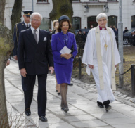 Gedenkgottesdienst zum  1. Jahrestag des Anschlags in der Stockholmer Innenstadt