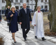 Gedenkgottesdienst zum  1. Jahrestag des Anschlags in der Stockholmer Innenstadt