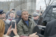 PEOPLE - Sylvester Stallone besucht die Rocky Statue in Philadelphia