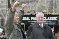 PEOPLE - Sylvester Stallone besucht die Rocky Statue in Philadelphia