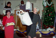 Barbara Bush at a Christmas Party for Children