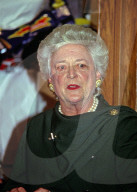 Barbara Bush at a Christmas Party for Children