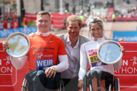 PEOPLE - Prinz Harry als Zuschauer am London Marathon
