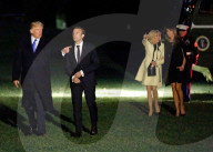 NEWS - Washington: Royaler Empfang für Emmanuel und Brigitte Macron