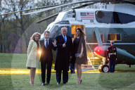 NEWS - Washington: Royaler Empfang für Emmanuel und Brigitte Macron