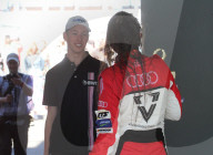 PEOPLE - David Schumacher mit Freundin Vivien Keszthelyi bei der DTM Veranstaltung auf dem Hockenheimring 