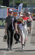 PEOPLE - David Schumacher mit Freundin Vivien Keszthelyi bei der DTM Veranstaltung auf dem Hockenheimring 