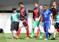 PEOPLE - Burton-upon-Trent: Fussball Championship U17 - Schweiz gegen Israel