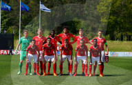 PEOPLE - Burton-upon-Trent: Fussball Championship U17 - Schweiz gegen Israel