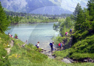 Fluss, Landschaft  in Derborence