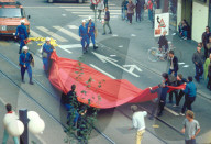Demonstration gegen die Wohnungsnot in Zürich 1983