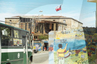 Hafenstadt Valparaiso in Chile, Wandbild, 2005