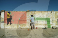 Hafenstadt Valparaiso in Chile, Wandmalereien, 2005
