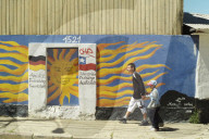Hafenstadt Valparaiso in Chile, Wandmalereien, 2005