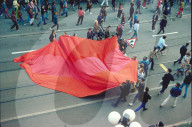 Demonstration gegen die Wohnungsnot in Zürich 1983