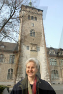 Carol Franklin, Managerin, vor dem Landesmuseum 2006