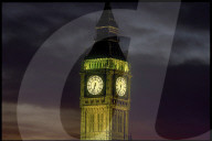London 1990: Big Ben, Turmuhr