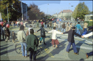 Menschenkette, Friedensdemonstration, Bern 1983