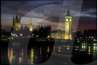 London 1990: Houses of Parliament und Big Ben