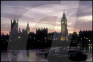 London 1990: Houses of Parliament und Big Ben